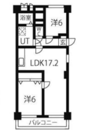 STプラザ御器所(2LDK/6階)の間取り写真