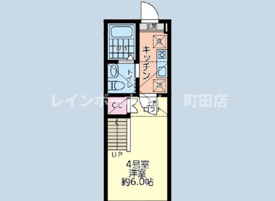 シティハイツ新磯野2号棟(1K/1階)の間取り写真