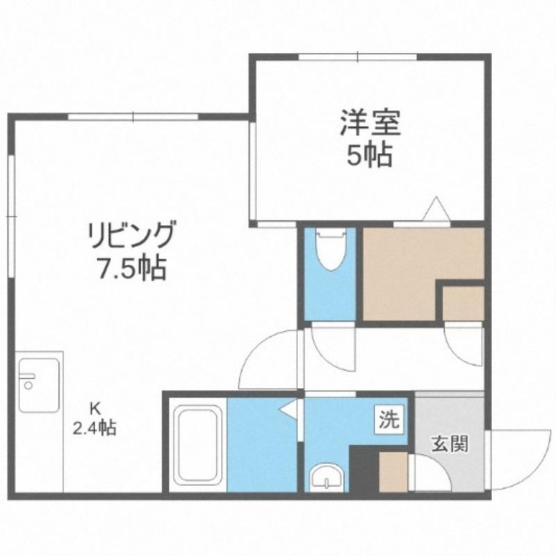 ノーチェ(1LDK/4階)の間取り写真