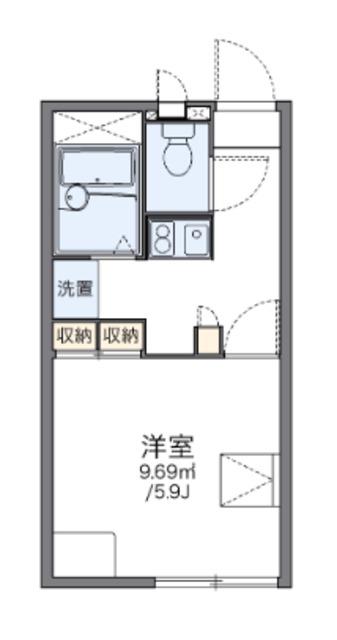 レオパレスMAI(1K/1階)の間取り写真