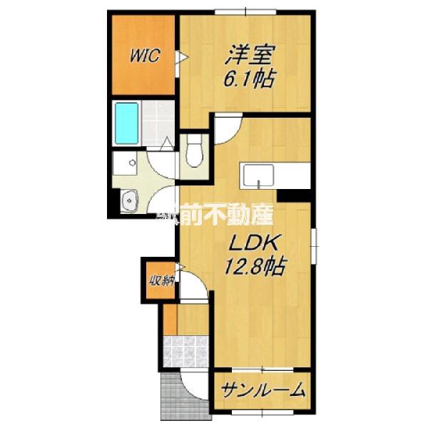 ピュアライヴXII A(1LDK/1階)の間取り写真