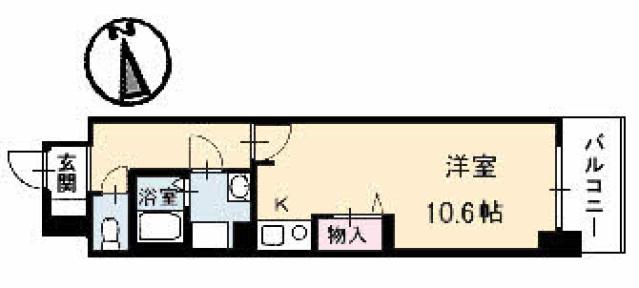 HOMAT2000(ワンルーム/2階)の間取り写真