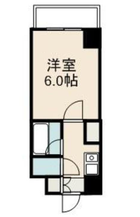 ウェルネス多賀町(1K/5階)の間取り写真