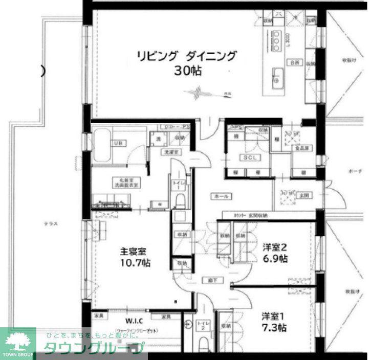 T&T ホームズ(3LDK/2階)の間取り写真