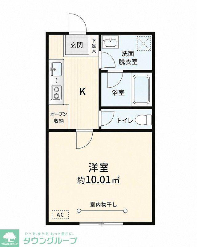 LUCENT船橋(1K/2階)の間取り写真