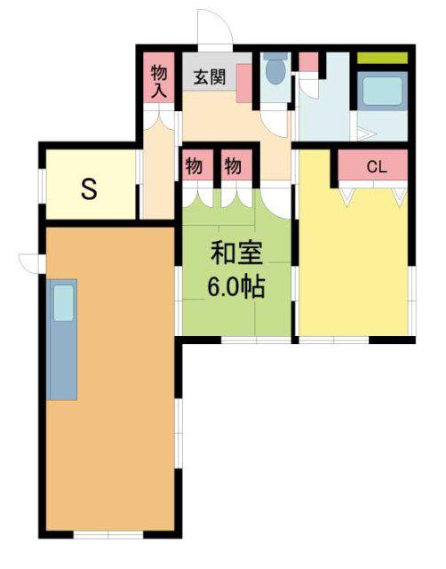 浜甲子園2丁目(2SLDK/1階)の間取り写真