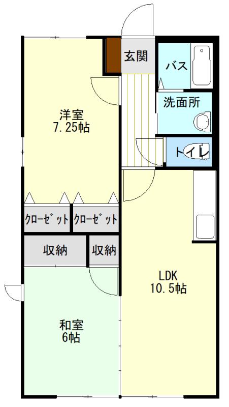シンフォニーII(2LDK/1階)の間取り写真
