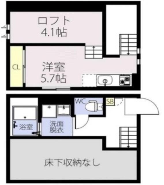 RIZEST 川口元郷II(ワンルーム/1階)の間取り写真