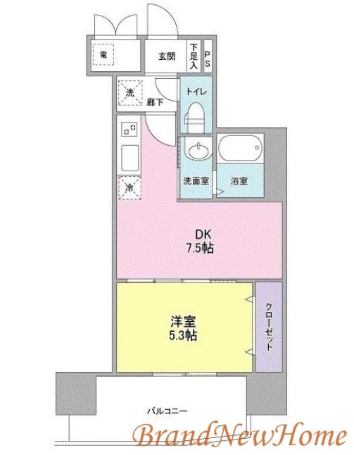 KMレジデンス堺東駅前(1DK/10階)の間取り写真