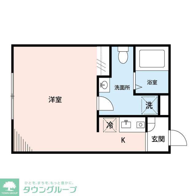 フィオーネ柴又(ワンルーム/1階)の間取り写真