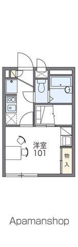 レオパレスレスポワール(1K/1階)の間取り写真