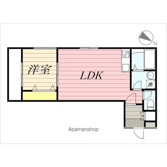 ヴィレッタ伊万里駅前III(1LDK/2階)の間取り写真
