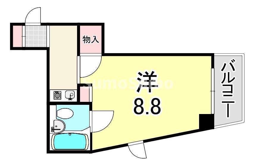 イコン21(ワンルーム/3階)の間取り写真