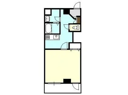 アルトプエンテ(1K/2階)の間取り写真