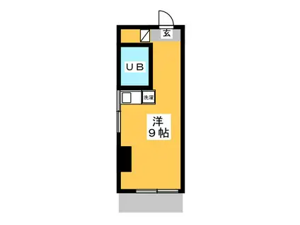 カネサカ第2関口マンション(ワンルーム/1階)の間取り写真