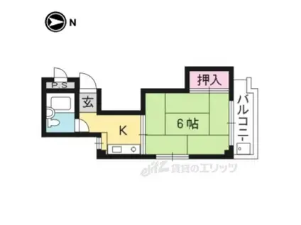 アスペースCS1(1K/3階)の間取り写真