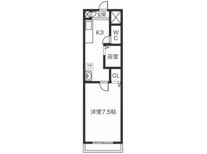 リアライズ岐阜駅前(1K/4階)の間取り写真