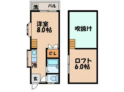 シーフォーレ(ワンルーム/1階)の間取り写真