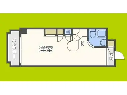 ラ・パルフェ・ド・パラツィーナ(ワンルーム/5階)の間取り写真