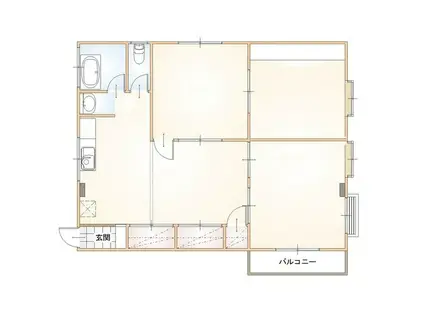 レフォルム美咲(3LDK/3階)の間取り写真