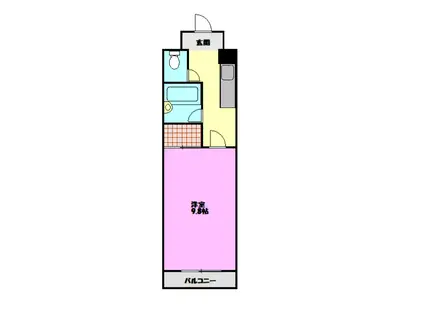 控木壱番館(1K/2階)の間取り写真