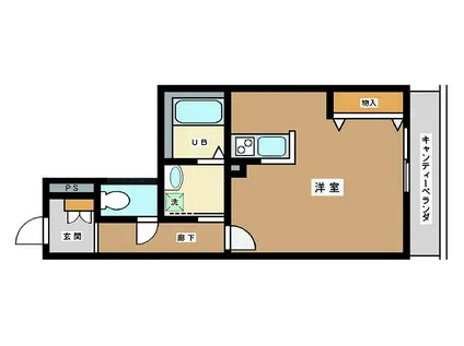 コンフォール阿佐谷(ワンルーム/2階)の間取り写真