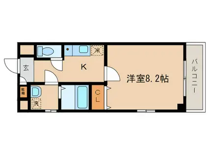 MNK-5(1K/7階)の間取り写真