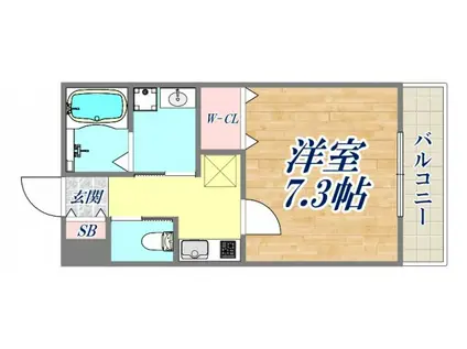 KE OLA HOU2(1K/3階)の間取り写真