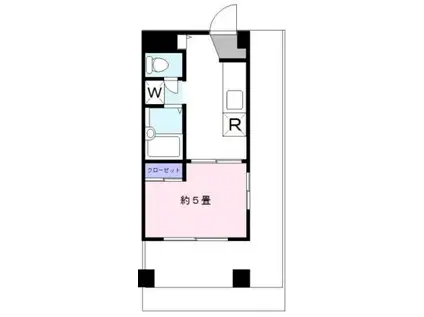 JLBグランエクリュ教育の(1K/3階)の間取り写真