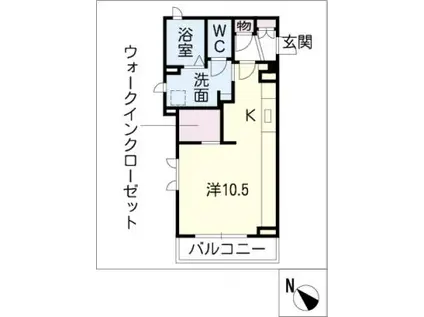 コモドプレイス大高南(1K/2階)の間取り写真