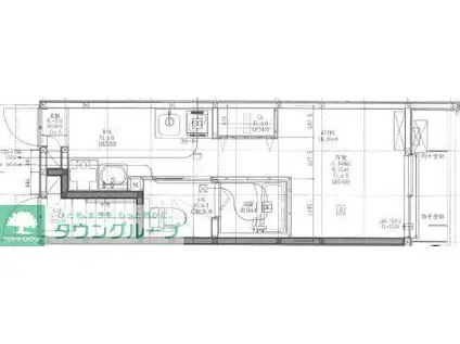 ECO`S KODAIRA(ワンルーム/1階)の間取り写真