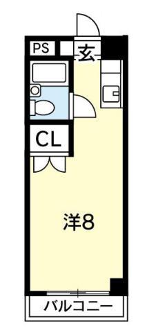 シャルム・アイエムエム(ワンルーム/2階)の間取り写真