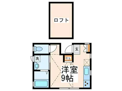 ラ ルチア(ワンルーム/2階)の間取り写真