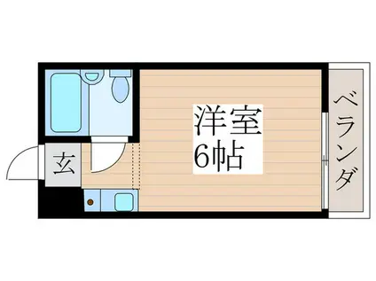 コアクレスト武蔵境(ワンルーム/3階)の間取り写真