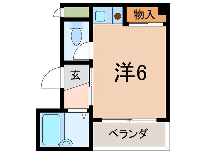 パルティールコーナン(ワンルーム/5階)の間取り写真