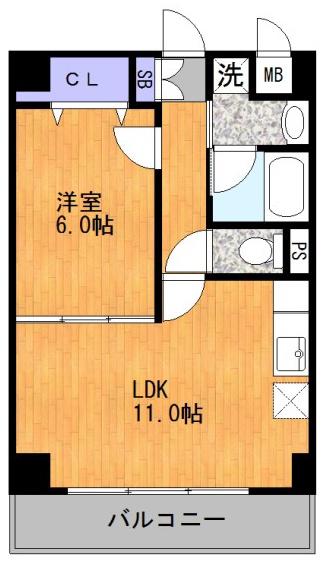 AVANTI(1LDK/3階)の間取り写真