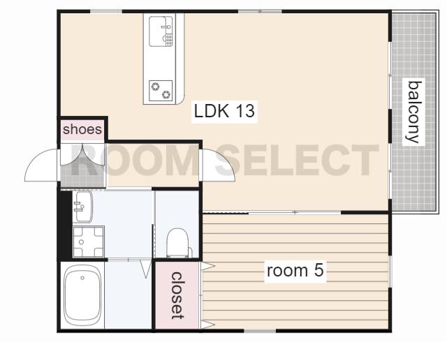 KODAMA HOUSE(1LDK/1階)の間取り写真