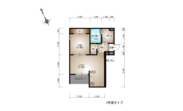 REGALEST GRANDE 広島駅東(1LDK/3階)の間取り写真