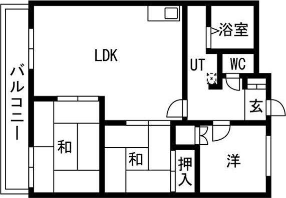シティ菊水ビル(3LDK/3階)の間取り写真