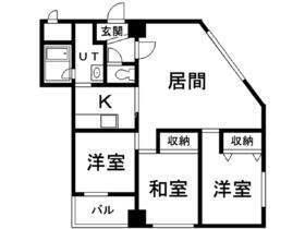 シティパレス菊水(3LDK/5階)の間取り写真