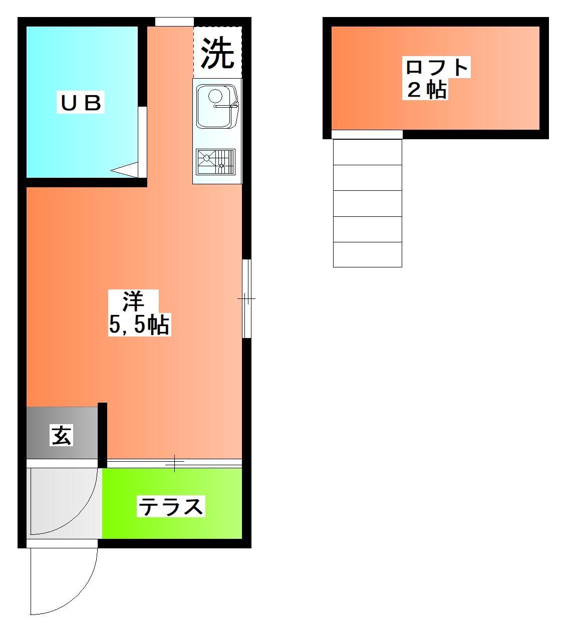 シルクパレス21(ワンルーム/1階)の間取り写真