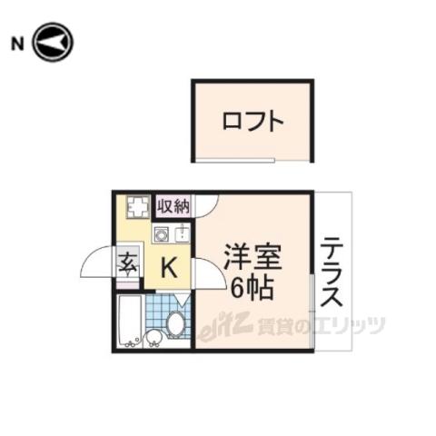 橿原神宮第5マンション(1K/1階)の間取り写真