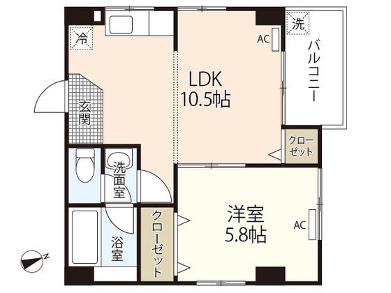 プチメゾン久保(1LDK/3階)の間取り写真