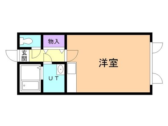 コーポK5(ワンルーム/2階)の間取り写真