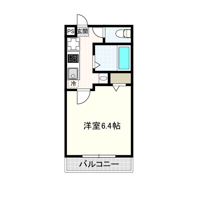 シャトレ吉祥寺(1K/2階)の間取り写真