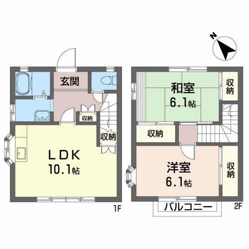 パレディアス(2LDK/1階)の間取り写真