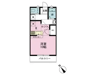 TS STAGE(ワンルーム/2階)の間取り写真