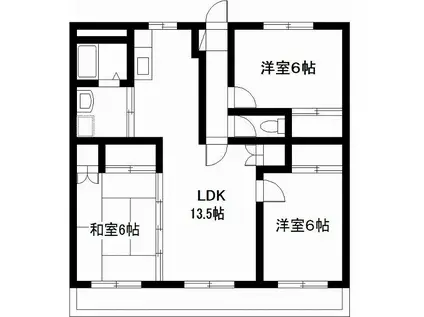 サンジェルマンIII(3LDK/1階)の間取り写真