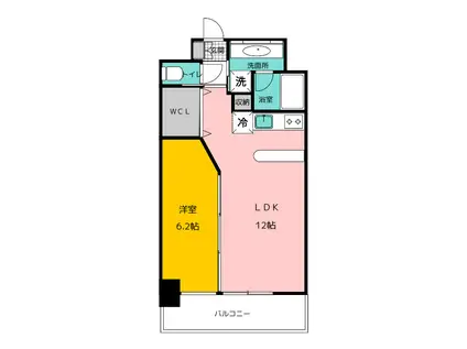 ベーシックビル博多(1LDK/5階)の間取り写真