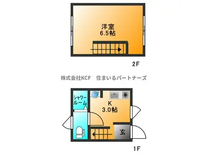 SEIKO GARDEN I(1K/1階)の間取り写真